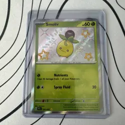 Smoliv 102/091 Paldean Fates Shiny Rare - Pokemon TCG - NM - Image 1
