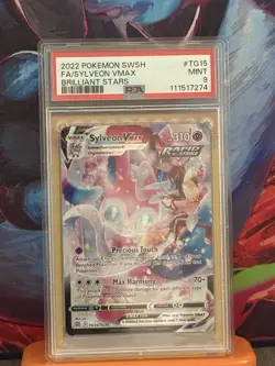 Pokemon Sylveon VMAX TG15/TG30 Brilliant Stars Ultra Rare Holo PSA MINT 9 - Image 1