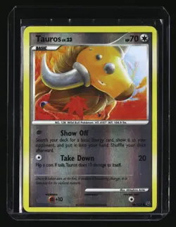 Pokemon TAUROS 98/127 Reverse Holo (2009 Platinum) LP/Light Play - Image 1
