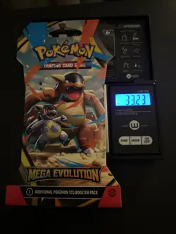 (VERY HEAVY) 33.23g Pokemon TCG Mega Evolution Sleeved Booster Pack (SEALED)✅ - Image 1