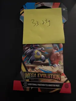 (VERY HEAVY) 33.23g Pokemon TCG Mega Evolution Sleeved Booster Pack (SEALED)✅ - Image 4