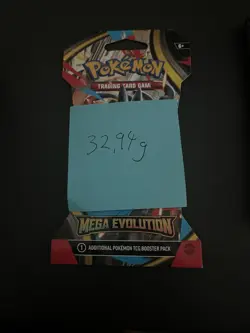 (VERY HEAVY) 32.94g Pokemon TCG Mega Evolution Sleeved Booster Pack (SEALED)✅ - Image 3