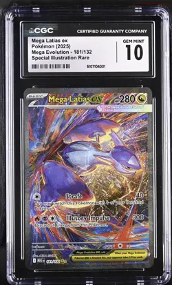 Pokemon Mega Latias EX Mega Evolution 181/132 Special Illustration Rare CGC 10 - Image 1