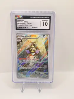 Pokemon TCG Aegislash 210/182 SV04: Paradox Rift Illustration Rare Holo CGC 10 - Image 1