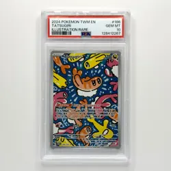 Tatsugiri 186/167 Illustration Rare Pokemon TCG Twilight Masquerade PSA 10 - Image 1