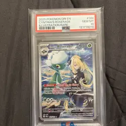 PSA 10 GEM MINT Cynthia's Roserade Destined Rivals Full Art Holo Pokemon 184/182 - Image 1