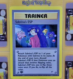 Pokemon Sabrina's ESP Gym Heroes 1st Edition 117/132 WOTC 2000 - Image 1