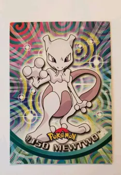 2000 Topps Pokemon TV Animation Edition Series 3 Non Holo #150 Mewtwo - Image 1