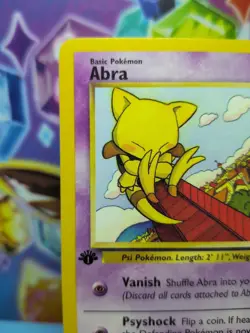 Pokemon TCG Team Rocket 1st Edition Abra 49/82 LP - Image 2