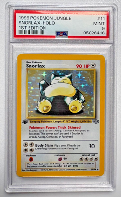 Snorlax - Jungle First Edition Holo (11/64) - Pokemon 1999- PSA 9 Mint - Image 1