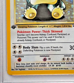 Snorlax - Jungle First Edition Holo (11/64) - Pokemon 1999- PSA 9 Mint - Image 4