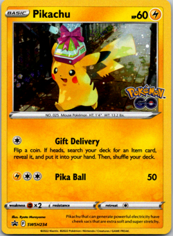 Pokemon Pikachu Pokemon GO SWSH Promo #SWSH234 NM Mint - Image 1