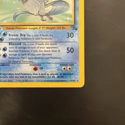 Vintage Pokemon First Edition Articuno 17/62 Fossil Wizards Of The Coast 1999 - Image 4