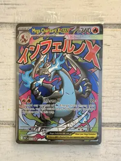 Pokemon SEALED Phantasmal Flames MEGA CHARIZARD X EX #23 Black Star Promo!! - Image 1