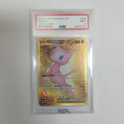 2023 POKEMON MEW EN-151 HYPER RARE #205 MEW EX PSA 9 MINT - Image 1