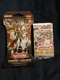 2020 YU-gi-oh! Supreme Darkness Foil Pack 9Cards #1 Edition English + BONUS PACK - Image 1