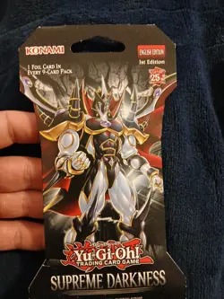 2020 YU-gi-oh! Supreme Darkness Foil Pack 9Cards #1 Edition English + BONUS PACK - Image 2