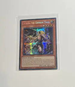 Yu-Gi-Oh! Lacrima The Crimson Tears #MP25-EN100 Prismatic Secret Rare 1st (NM) - Image 1