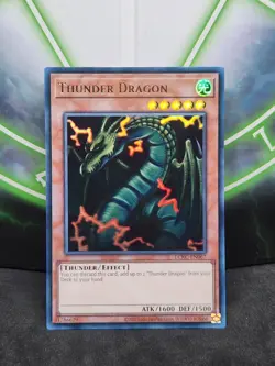 Yugioh Thunder Dragon LCKC-EN067 Ultra Rare NM - Image 1