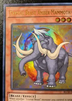 Crystal Beast Amber Mammoth BLCR-EN051 1st Ed. Ultra Rare Crystal Revenge YuGiOh - Image 2