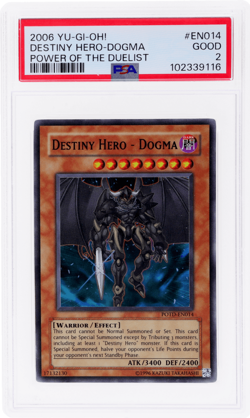 2006 Yu-Gi-Oh! Power of the Duelist Destiny Hero Dogma #POTD-EN014 PSA 2 - Image 1