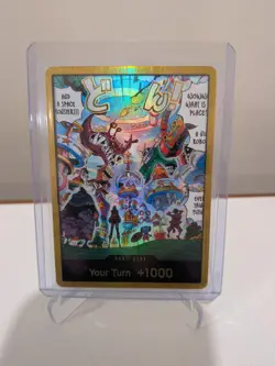 One Piece English - Don!! Card - Egghead Gold DON - OP14 - NM - Image 1