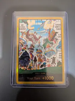 One Piece English - Don!! Card - Egghead Gold DON - OP14 - NM - Image 3