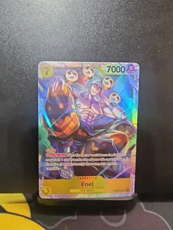 One Piece TCG English OP05-100 Enel SR Foil - Image 1