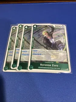 One Piece CCG Roronoa Zoro OP13-037 - Play Set NM/M - English - Image 1