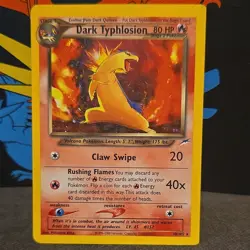 Dark Typhlosion 10/105 Team Rocket Returns Pokemon TCG Card Nintendo 2004 - Image 1