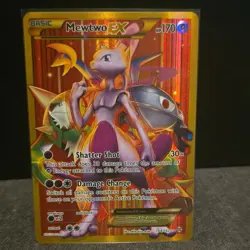 Pokemon Mewtwo EX 170 HP Secret Rare Full Art Holo 164/162 BREAKthrough Card - Image 1