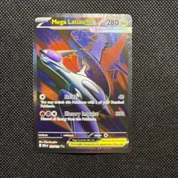 Pokemon TCG Mega Latias EX Full Art Ultra Rare Card 163/132 Mega Evolution - Image 1