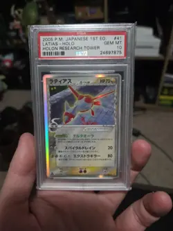 PSA 10 Latias 041/086 1st Ed Holon Research Tower Japanese Pokemon Card GEM MINT - Image 1