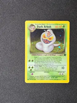 Pokemon TCG Dark Arbok 2/82 Team Rocket Holo Unlimited Rare Vintage Card - Image 1