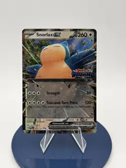 Pokemon TCG Snorlax ex 076/131 Prismatic Evolutions Stamp Stamped Promo Card -NM - Image 1