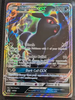 Pokemon Umbreon GX SM36 Promo Holo Card Darkness Type 200HP English TCG - Image 1