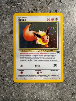 Pokemon TCG Cards Eevee 11 WOTC Black Star Promo Holo - Image 1