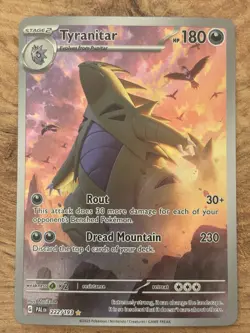 Tyranitar 222/193 Paldea Evolved 2023 IR Holo Rare Pokemon Card TCG - Image 1