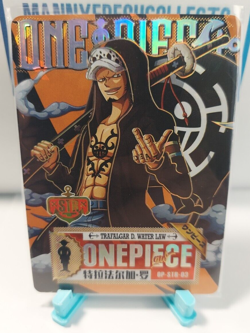One Piece Grand Line CCG Trafalgar D. Law OP-STR-03 Textured Foil Anime Card - Image 1