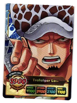 TRAFALGAR LAW One Piece Anime FAN ART Custom Collectible CCG Card - Image 1