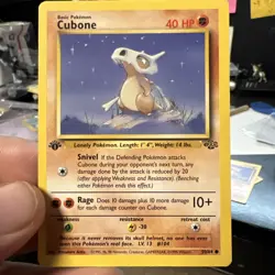 1999 Pokemon TCG Cubone Jungle Card 50/64 Regular Common 1st Edition - Image 1