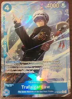 One Piece Card Game TCG Trafalgar Law OP07-047 Alt Art M/NM Condition - Image 1