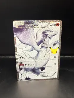 Pokemon Reshiram Full Art Holo Card 113/114 Celebrations Classic Collection - Image 4