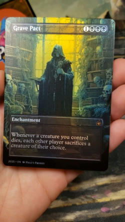 Grave Pact FOIL Proxy Playtest Card with Custom Fantasy Art - Image 2