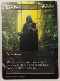 Grave Pact FOIL Proxy Playtest Card with Custom Fantasy Art - Image 3