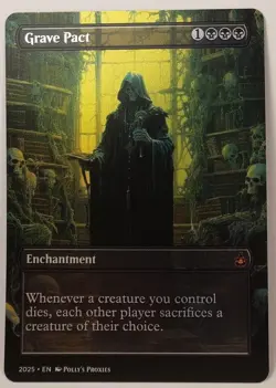 Grave Pact FOIL Proxy Playtest Card with Custom Fantasy Art - Image 4