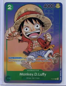 2023 One Piece P-037 Monkey.D.Luffy Gen Con 2023 Luffy Foil Promo Card LP PHOTOS - Image 1