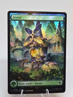 Forest (Chocobo Tracks Foil) X1 FIC MTG Commander Final Fantasy FB1 - Image 1
