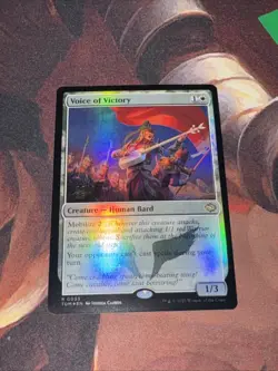 Voice Of Victory X1 Mtg Tarkir Dragonstorm Nm Foil Prerelease Prom - Image 1
