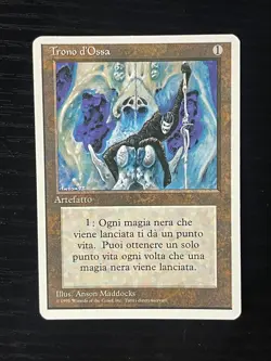 Magic MTG Italian Revised Throne of Bone Artist Proof Near Mint - Only 50 Exist! - Image 1